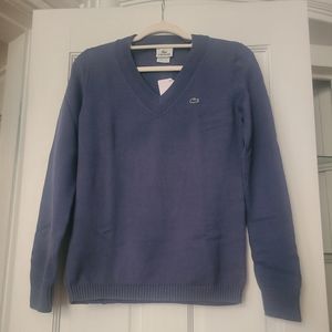 Lacoste Long Sleeve V-neck Sweater, retail $135